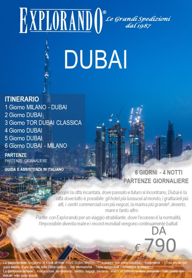LOCANDINA DUBAI NEW